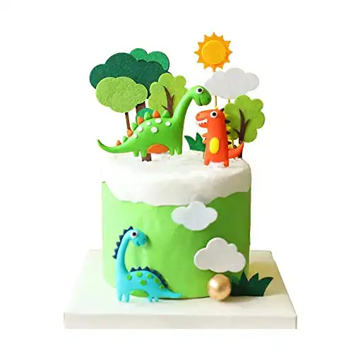 Dinosaur Forest Cake Toppers