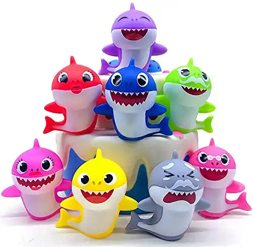 Plastic 3D Baby Shark Toppers