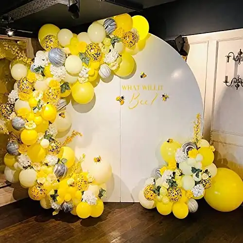 Yellow Honeybee Balloon Garland Arch Kit