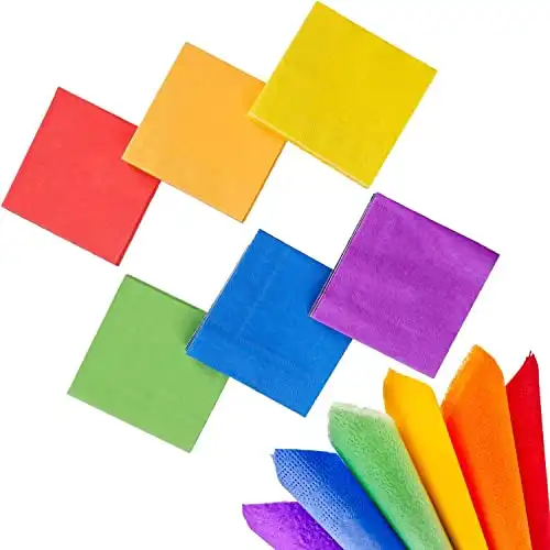 Rainbow Color Party Napkins