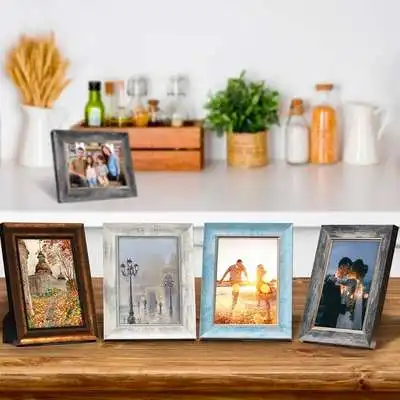 5x7 Picture Frames Set of 4 Rustic Retro Photo Frame