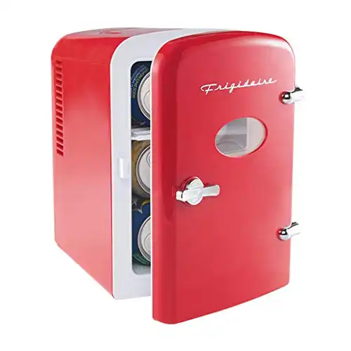 Frigidaire -RED Mini Portable Personal Fridge, 6 Cans