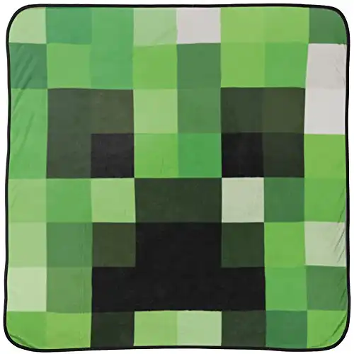 Minecraft Creeper Throw Blanket
